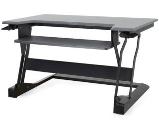 ERGOTRON WorkFit-T - standing desk converter - rectangular - black