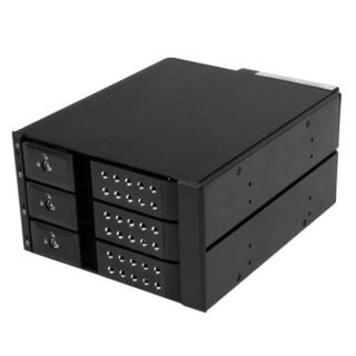 STARTECH.COM 3 Drive Bay Aluminum Trayless Hot Swap Mobile Rack Backplane with Fan & Lock for 3.5in
