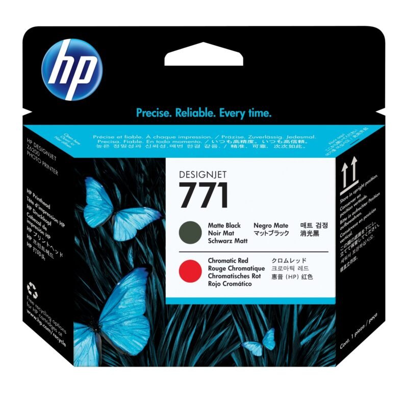 HP 771 matzwarte/chromatisch rode DesignJet printkop, foto 1 van 1