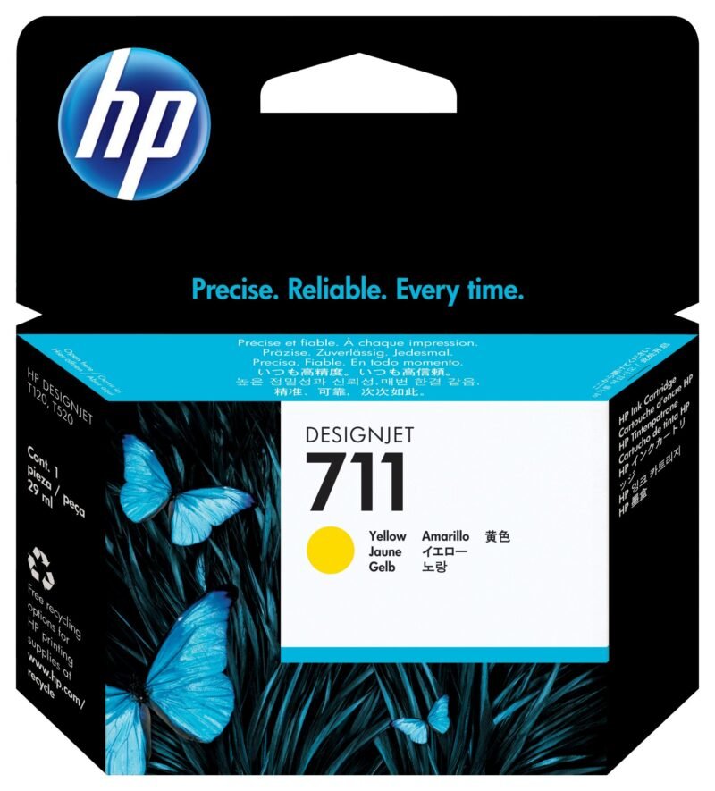 HP 711 gele DesignJet inktcartridge, 29 ml, foto 1 van 1