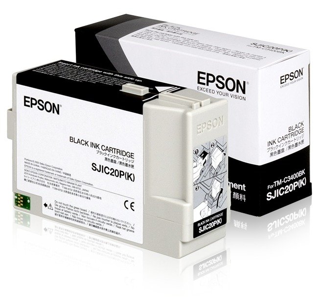 Epson SJIC20P(K) - Ink cartridge for TM-C3400BK (Black), foto 1 van 1
