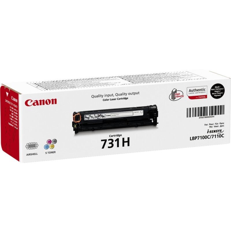Canon 731H tonercartridge 1 stuk(s) Origineel Zwart, foto 1 van 1