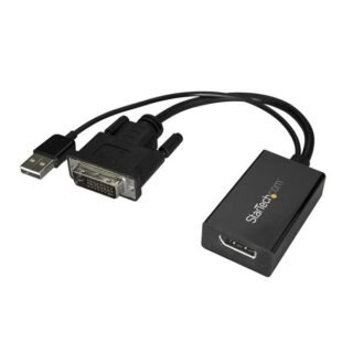STARTECH.COM DVI to DisplayPort Adapter - USB Power - 1920 x 1200 - DVI to DisplayPort Converter