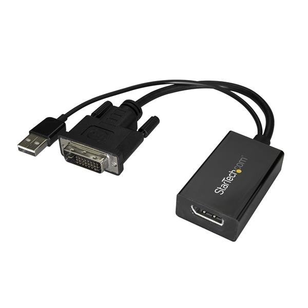 STARTECH.COM DVI to DisplayPort Adapter - USB Power - 1920 x 1200 - DVI to DisplayPort Converter, photo 1 of 1