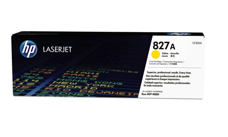 HP 827A - yellow - original - LaserJet - toner cartridge (CF302A), photo 1 of 1