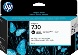 HP 730 zwarte DesignJet fotoinktcartridge, 130 ml