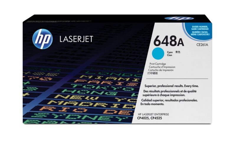HP 648A originele cyaan LaserJet tonercartridge, foto 1 van 1