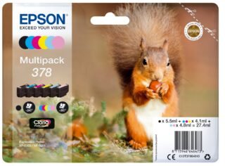Epson Squirrel 378 Eekhoorn Claria Photo HD multipack zeskleureninkt