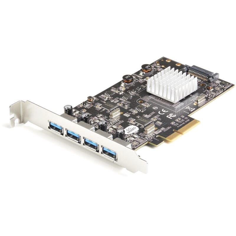 STARTECH.COM 4-Port USB PCIe Card - 10Gbps USB 3.1/3.2 Gen 2 Type-A PCI Express Expansion Card, photo 1 of 1