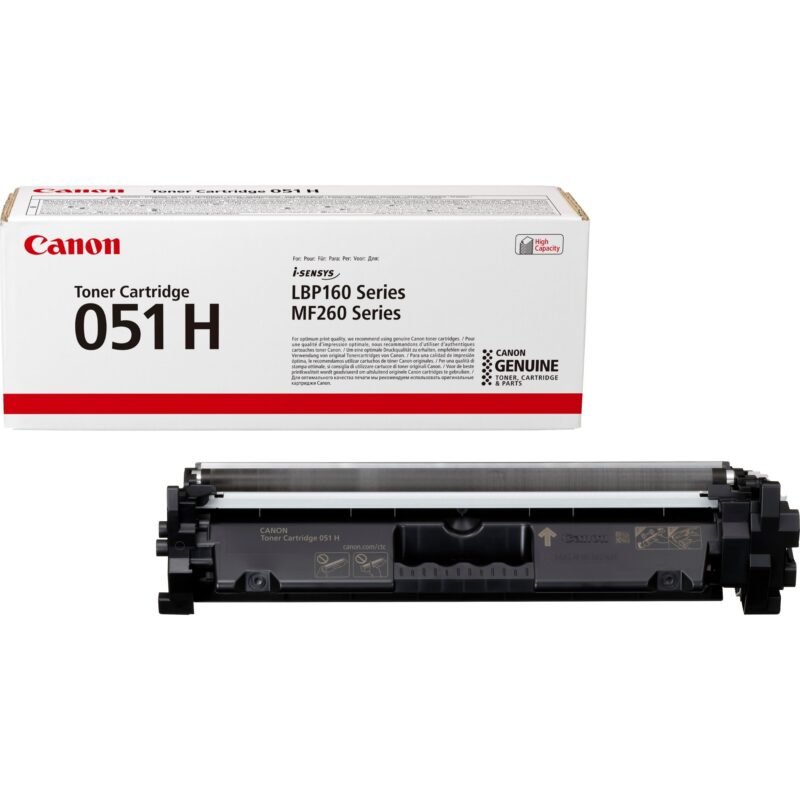CANON 051H Original Toner Cartridge - Black - Laser - High Yield - 4100 Pages, photo 1 of 1