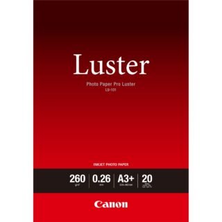 CANON LU-101 Inkjet Print Photo Paper - A3 - 297 mm x 420 mm - 260 g/m² Grammage - Luster