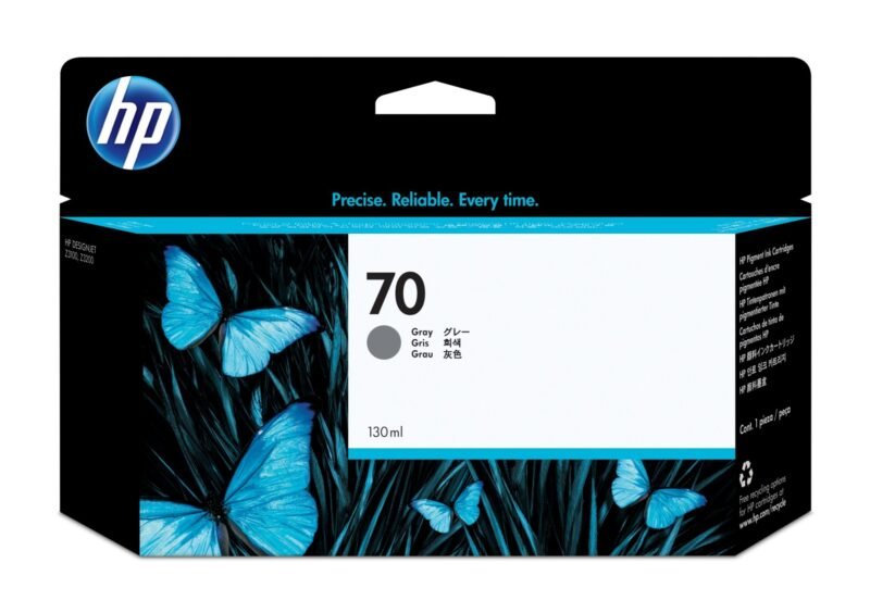HP 70 grijze inktcartridge, 130 ml, foto 1 van 1