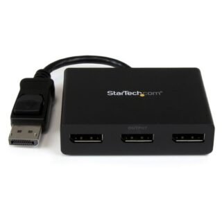 STARTECH.COM 3-Port Multi Monitor Adapter, DisplayPort 1.2 MST Hub, Dual 4K 30Hz & 1x 1080p, Video S
