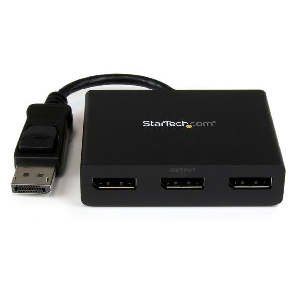 STARTECH.COM 3-Port Multi Monitor Adapter, DisplayPort 1.2 MST Hub, Dual 4K 30Hz & 1x 1080p, Video S, photo 1 of 1