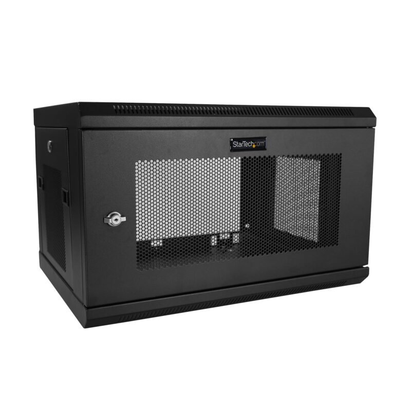 STARTECH.COM 2 Post 6U 19" Wall Mount Network Cabinet, 15" Deep Locking IT Switch Depth Enclosure, V, photo 1 of 1