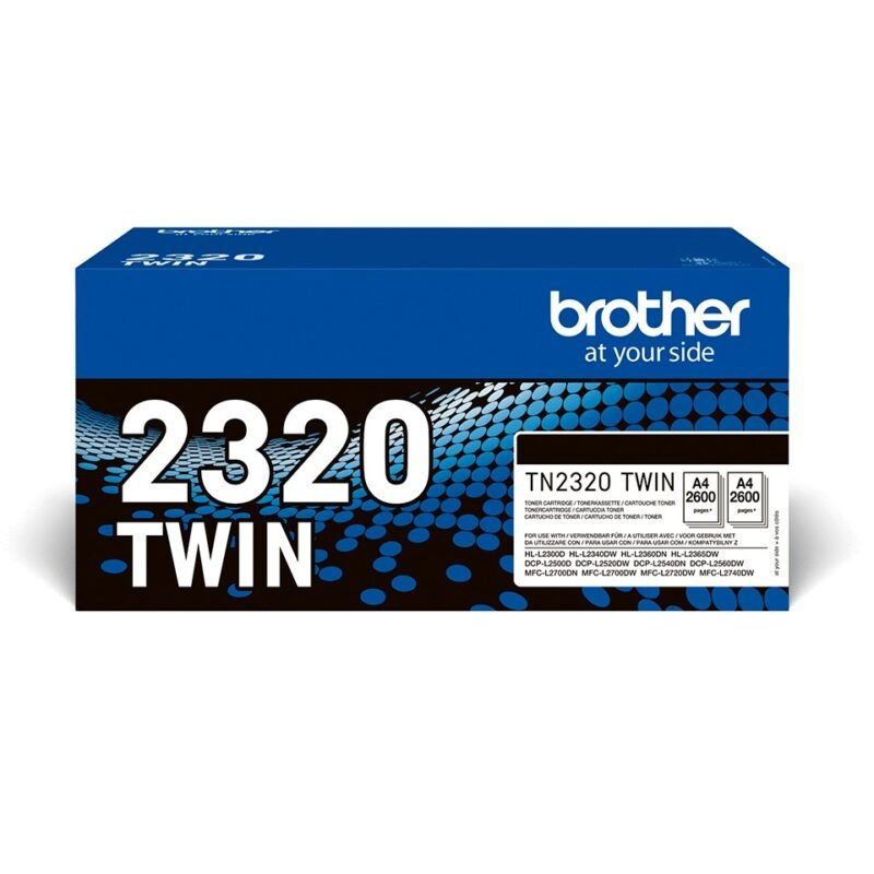 BROTHER TN2320 TWIN - 2-pack - High Yield - black - original - toner cartridge, photo 1 of 1