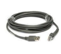 ZEBRA 4.57 m USB Data Transfer Cable - Type A USB - Shielding