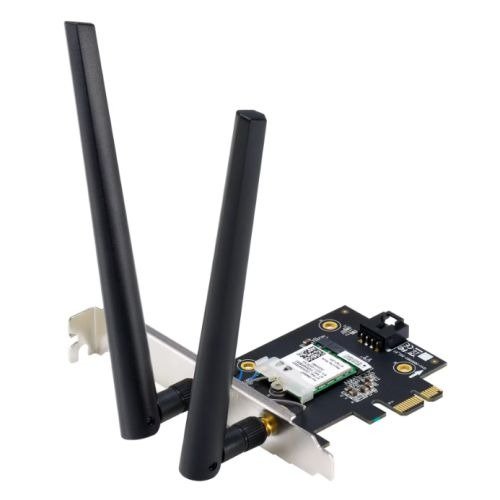 Asus (PCE-BE6500) BE6500 Wi-Fi 7 Tri-Band PCI Express Adapter, Bluetooth 5.4, 4096-QAM, WPA3, photo 1 of 1