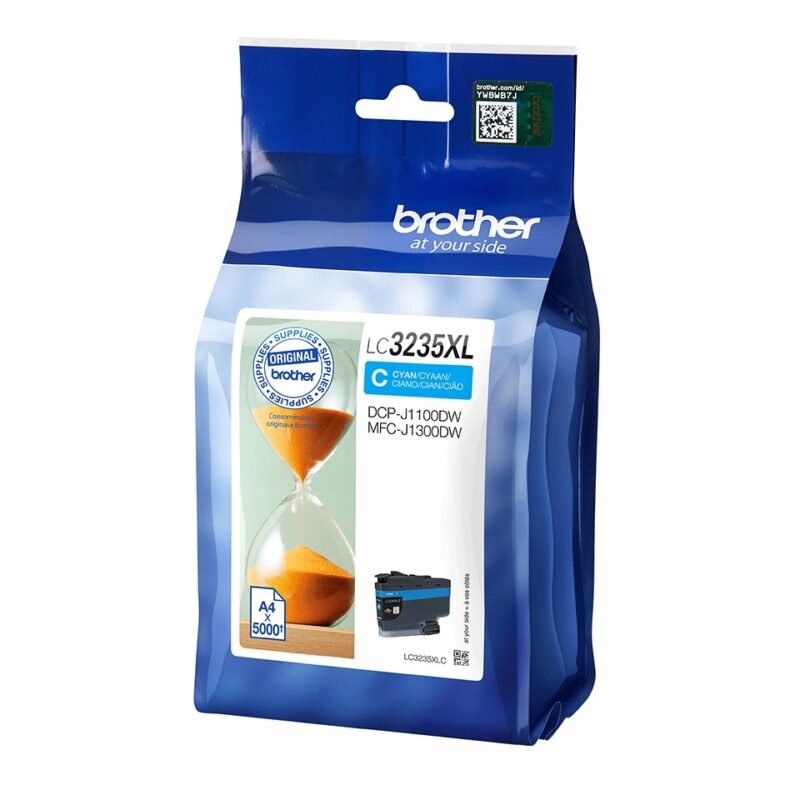 Brother LC3235XLC inktcartridge 1 stuk(s) Origineel Hoog (XL) rendement Cyaan, foto 1 van 1