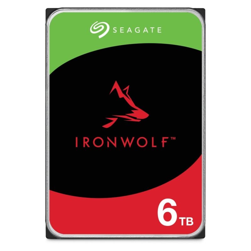 Seagate 3.5", 6TB, SATA3, IronWolf NAS Hard Drive, 5400RPM, 256MB Cache, 8 Drive Bays Supported, OEM, photo 1 of 1