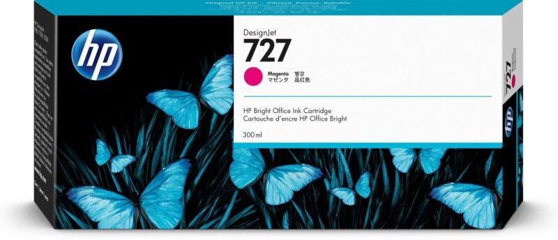 HP 727 magenta DesignJet inktcartridge, 300 ml, foto 1 van 1