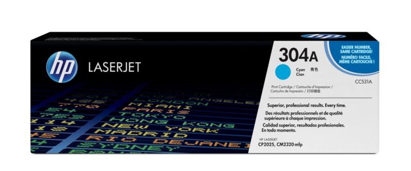 HP 304A - cyan - original - LaserJet - toner cartridge (CC531A), photo 1 of 1