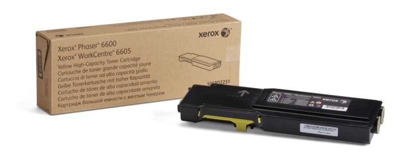 Xerox Phaser 6600/WorkCentre 6605 Tonercartridge met hoge capaciteit, geel (6.000 pagina's), foto 1 van 1