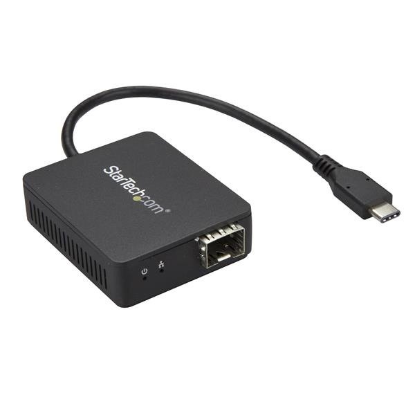 STARTECH.COM USB C to Fiber Optic Converter - Open SFP - USB 3.0 Gigabit Ethernet Network Adapter, photo 1 of 1