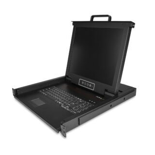 STARTECH.COM Rackmount KVM Console, Single Port VGA KVM with 17" LCD Monitor for Server Rack, Fully