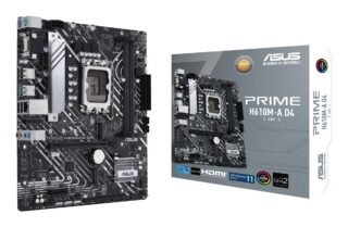 Asus PRIME H610M-A D4 CSM - Corporate Stable Model, Intel H610, 1700, Micro ATX, 2 DDR4, VGA, HDMI, DP, PCIe4, 2x M.2