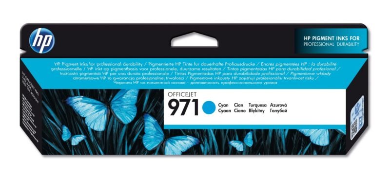 HP 971 originele cyaan inktcartridge, foto 1 van 1