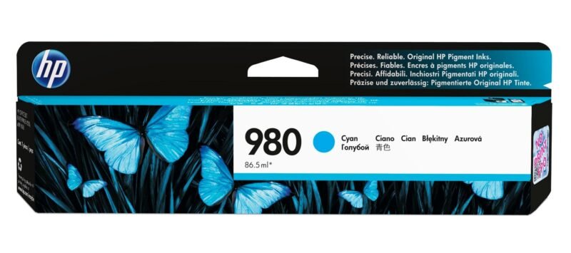 HP 980 originele cyaan inktcartridge, foto 1 van 1