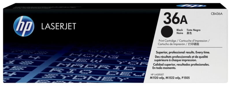 HP 36A - black - original - LaserJet - toner cartridge (CB436A), photo 1 of 1