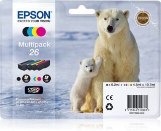 Epson Polar bear 26 Ijsbeer Claria Premium multipack vierkleuren EasyMail-inkt