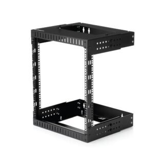 STARTECH.COM 12U 19" Wall Mount Network Rack, Adjustable Depth 12-20" 2 Post Open Frame Server Room