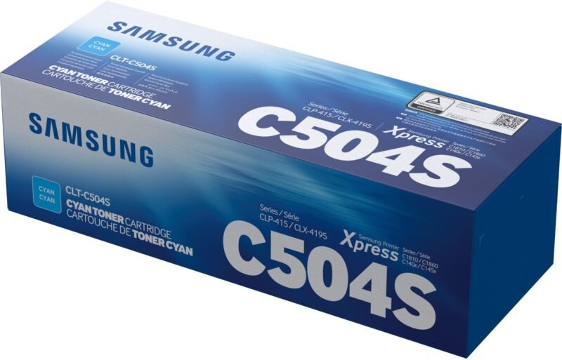 Samsung CLT-C504S cyaan tonercartridge, foto 1 van 1