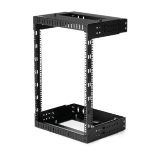 STARTECH.COM 15U 19" Wall Mount Network Rack, Adjustable Depth 12-20" 2 Post Open Frame Server Room
