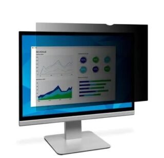 3M Privacy Screen Filter - Black, Matte, Glossy - For 61 cm (24") Widescreen Monitor - 16:10