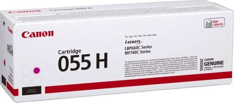 CANON 055 H - high capacity - magenta - original - toner cartridge, photo 1 of 1