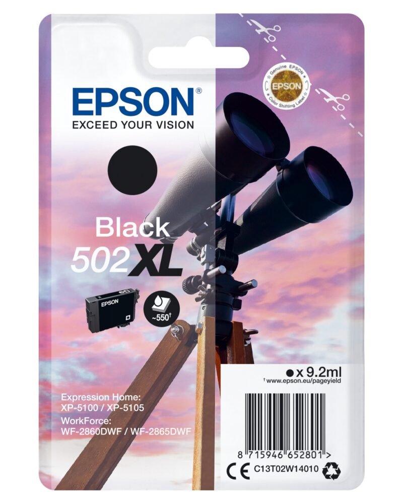 Epson Singlepack Black 502XL Ink, foto 1 van 1