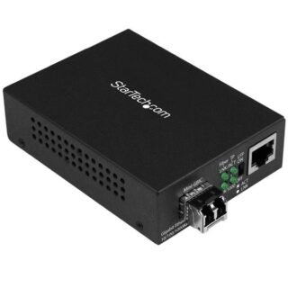 STARTECH.COM Gigabit Ethernet Fiber Media Converter - Compact - 850nm MM LC - 550m