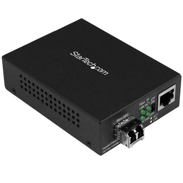 STARTECH.COM Gigabit Ethernet Fiber Media Converter - Compact - 850nm MM LC - 550m, photo 1 of 1