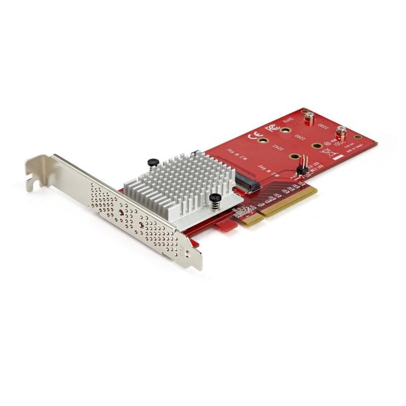 STARTECH.COM X8 DUAL M.2 PCIE SSD ADAPTER, photo 1 of 1