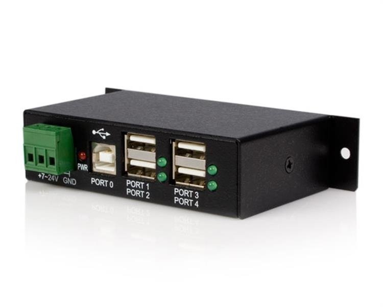 STARTECH.COM 4-Port Industrial USB 2.0 Hub with ESD Protection - Mountable, photo 1 of 1