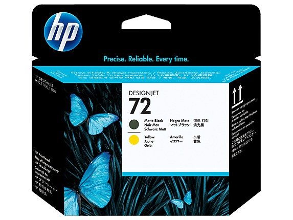 HP 72 matzwarte/gele DesignJet printkop, foto 1 van 1