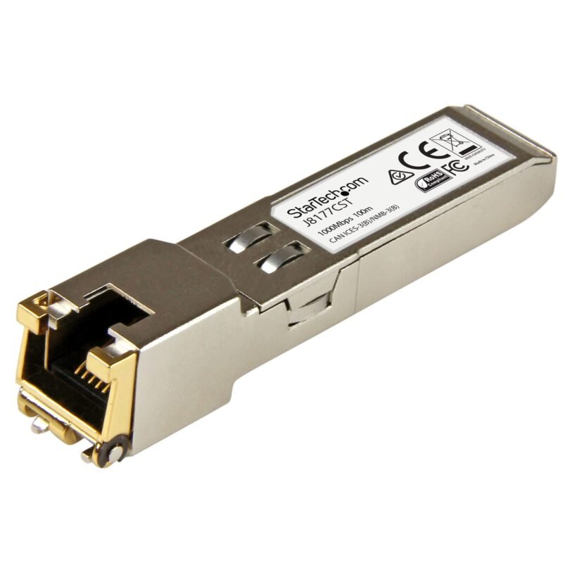 STARTECH.COM HPE J8177C Compatible SFP Module, 1000BASE-T, SFP to RJ45 Cat6/Cat5e, 1GE Gigabit Ether, photo 1 of 1