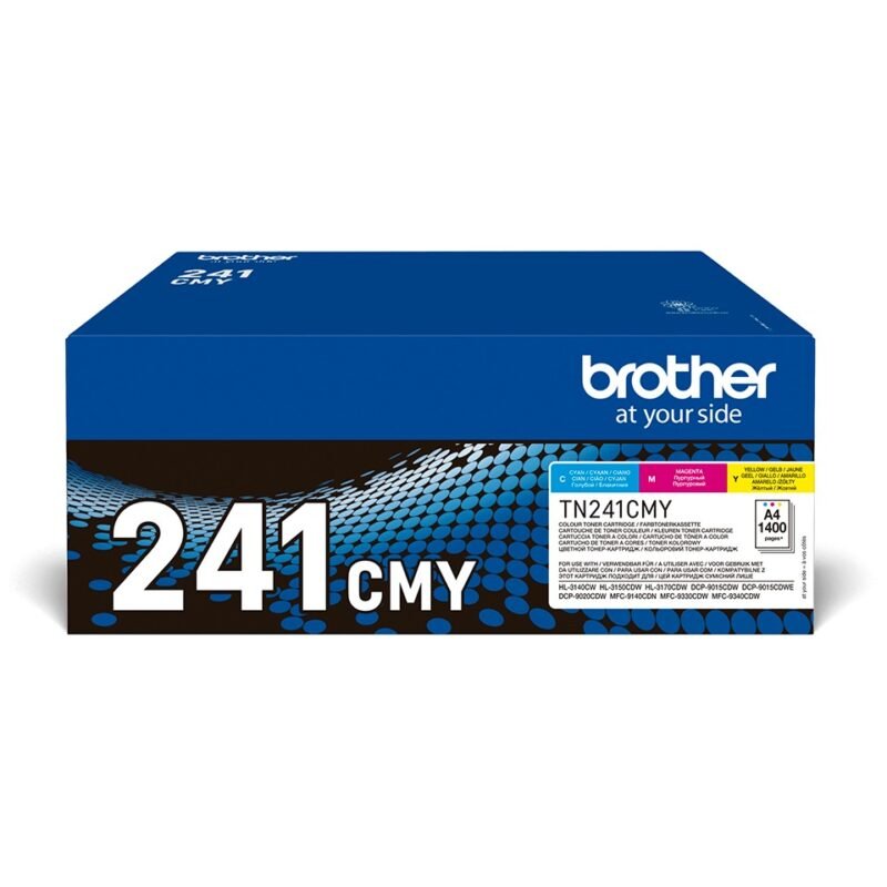 BROTHER TN241CMY - 3-pack - yellow, cyan, magenta - original - toner cartridge, photo 1 of 1