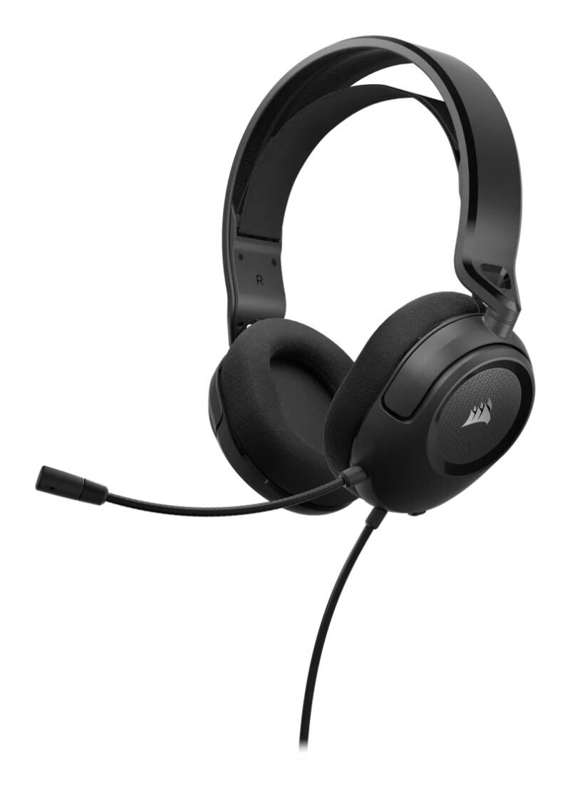 Corsair HS35 v2 Multiplatform Wired Gaming Headset, 3.5mm Jack, Suspended Fabric Headband, 50mm Neodymium Drivers, Carbon, photo 1 of 1