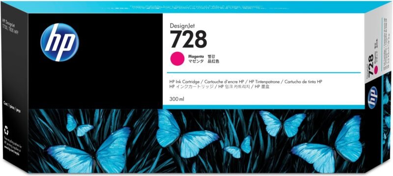 HP 728 magenta DesignJet inktcartridge, 300 ml, foto 1 van 1