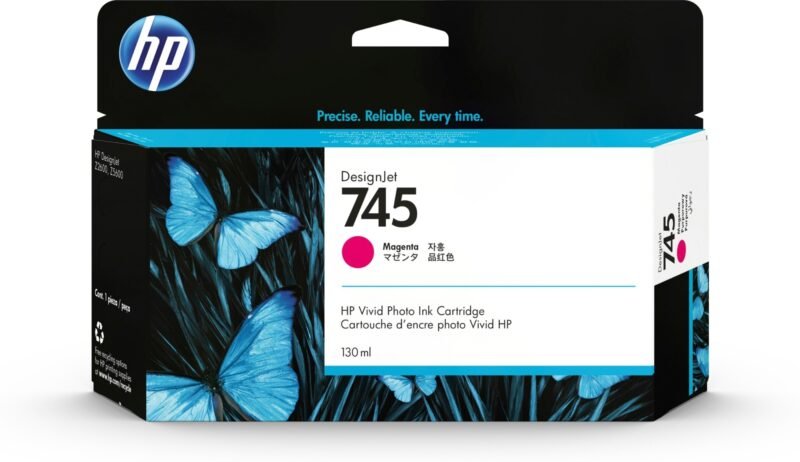 HP 745 magenta DesignJet inktcartridge, 130 ml, foto 1 van 1